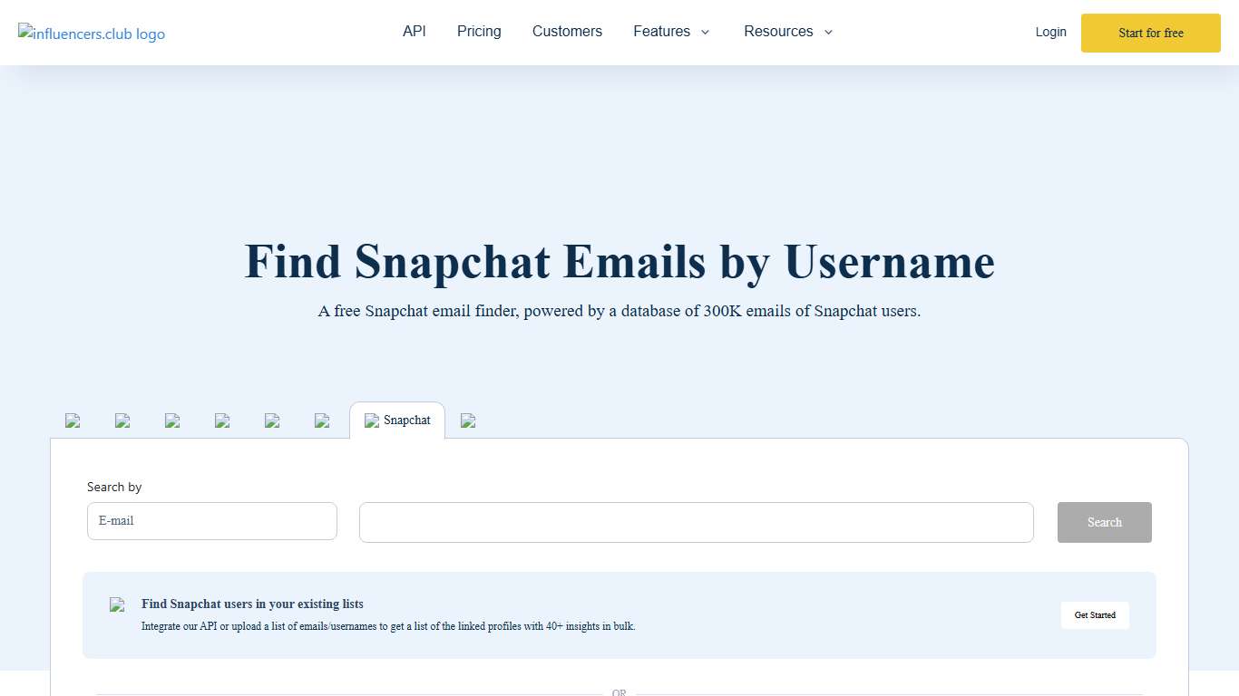 Snapchat Email Finder | Find Snapchat Emails in 30 Seconds