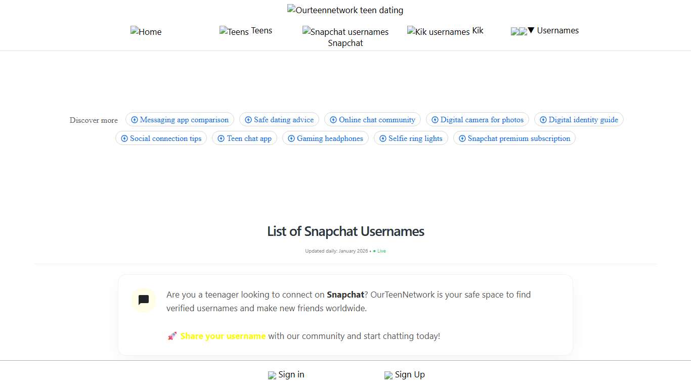 60355 Active Snapchat Usernames (2026 List)