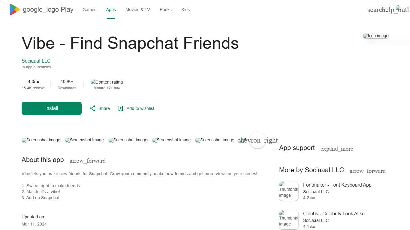 Vibe - Find Snapchat Friends - Apps on Google Play